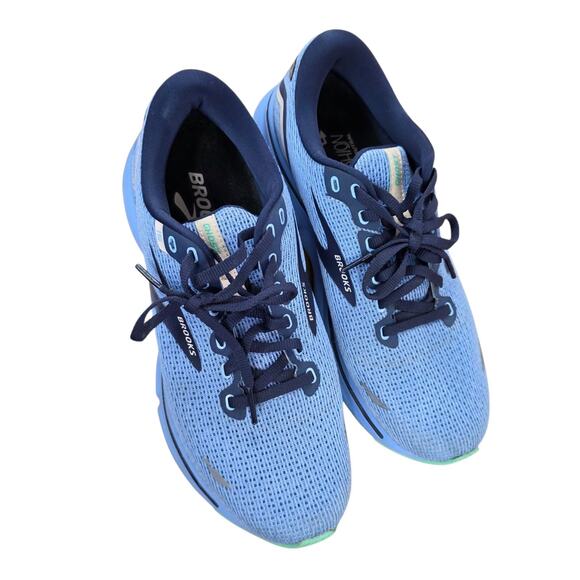 Brooks Ghost 15 Womens 9 Shoes Blue Running Walking Sneaker Gym 1203801B472 - Picture 3 of 8